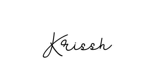 Design your own signature with our free online signature maker. With this signature software, you can create a handwritten (BallpointsItalic-DORy9) signature for name Krissh. Krissh signature style 11 images and pictures png
