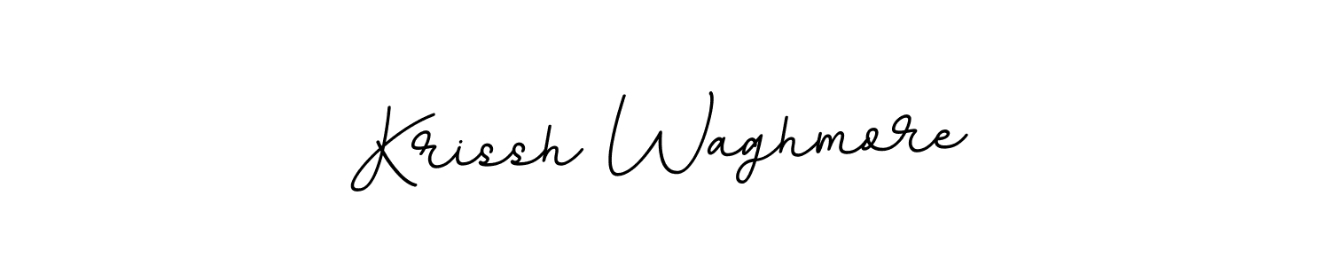 Use a signature maker to create a handwritten signature online. With this signature software, you can design (BallpointsItalic-DORy9) your own signature for name Krissh Waghmore. Krissh Waghmore signature style 11 images and pictures png