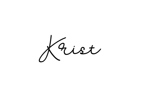 Make a beautiful signature design for name Krist. With this signature (BallpointsItalic-DORy9) style, you can create a handwritten signature for free. Krist signature style 11 images and pictures png
