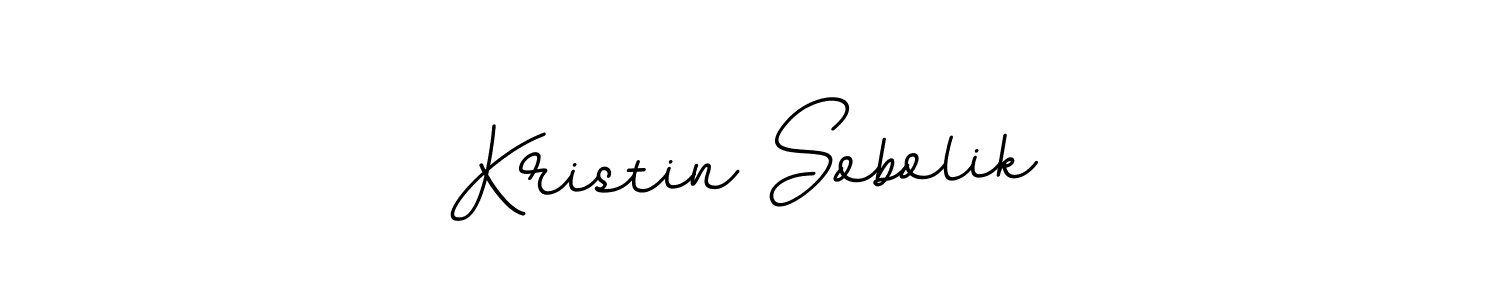 How to make Kristin Sobolik name signature. Use BallpointsItalic-DORy9 style for creating short signs online. This is the latest handwritten sign. Kristin Sobolik signature style 11 images and pictures png