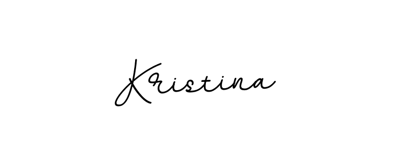 How to make Kristina name signature. Use BallpointsItalic-DORy9 style for creating short signs online. This is the latest handwritten sign. Kristina signature style 11 images and pictures png