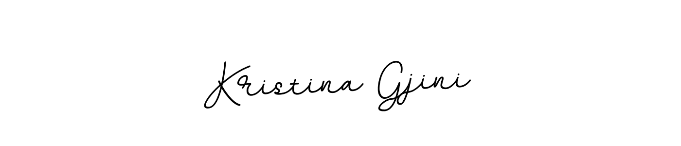 Kristina Gjini stylish signature style. Best Handwritten Sign (BallpointsItalic-DORy9) for my name. Handwritten Signature Collection Ideas for my name Kristina Gjini. Kristina Gjini signature style 11 images and pictures png
