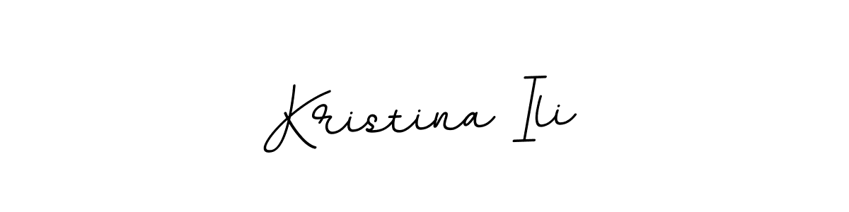 It looks lik you need a new signature style for name Kristina Ili. Design unique handwritten (BallpointsItalic-DORy9) signature with our free signature maker in just a few clicks. Kristina Ili signature style 11 images and pictures png