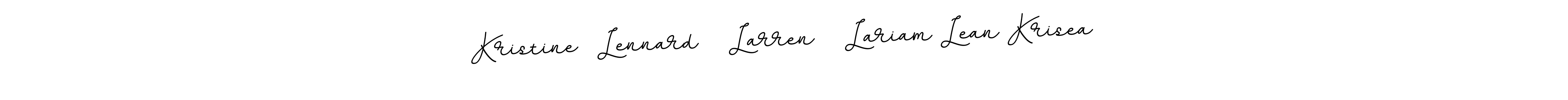Make a beautiful signature design for name Kristine  Lennard   Larren   Lariam Lean Krisea. With this signature (BallpointsItalic-DORy9) style, you can create a handwritten signature for free. Kristine  Lennard   Larren   Lariam Lean Krisea signature style 11 images and pictures png