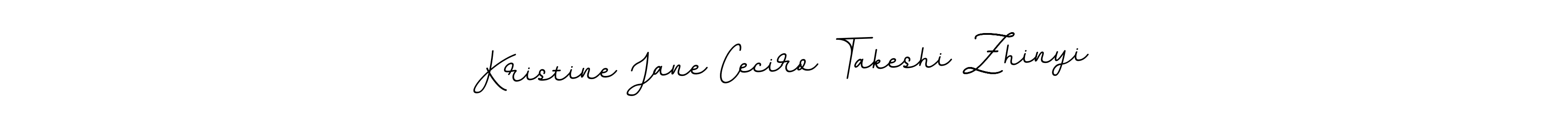 Create a beautiful signature design for name Kristine Jane Ceciro Takeshi Zhinyi. With this signature (BallpointsItalic-DORy9) fonts, you can make a handwritten signature for free. Kristine Jane Ceciro Takeshi Zhinyi signature style 11 images and pictures png