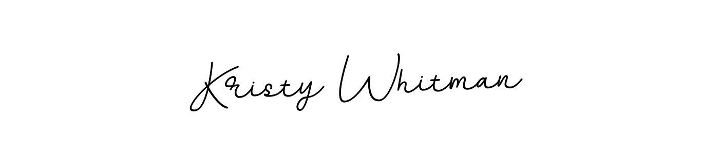 You should practise on your own different ways (BallpointsItalic-DORy9) to write your name (Kristy Whitman) in signature. don't let someone else do it for you. Kristy Whitman signature style 11 images and pictures png