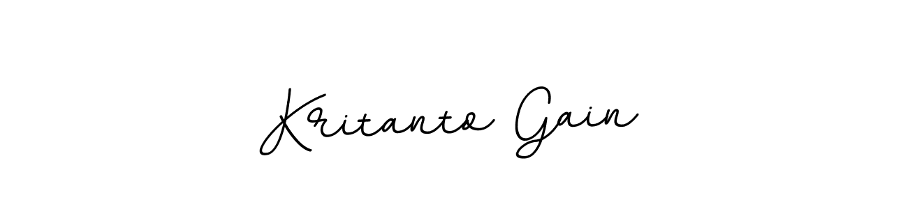 How to make Kritanto Gain signature? BallpointsItalic-DORy9 is a professional autograph style. Create handwritten signature for Kritanto Gain name. Kritanto Gain signature style 11 images and pictures png