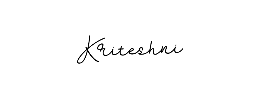 Design your own signature with our free online signature maker. With this signature software, you can create a handwritten (BallpointsItalic-DORy9) signature for name Kriteshni. Kriteshni signature style 11 images and pictures png