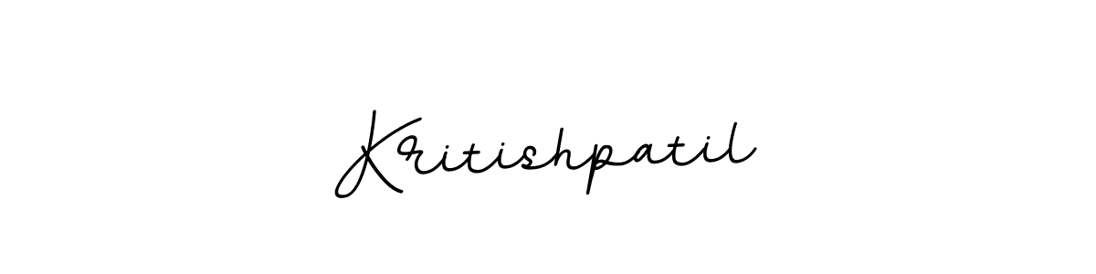 Create a beautiful signature design for name Kritishpatil. With this signature (BallpointsItalic-DORy9) fonts, you can make a handwritten signature for free. Kritishpatil signature style 11 images and pictures png