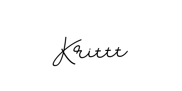 How to make Krittt name signature. Use BallpointsItalic-DORy9 style for creating short signs online. This is the latest handwritten sign. Krittt signature style 11 images and pictures png