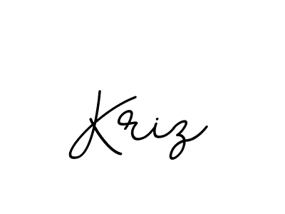 Design your own signature with our free online signature maker. With this signature software, you can create a handwritten (BallpointsItalic-DORy9) signature for name Kriz. Kriz signature style 11 images and pictures png