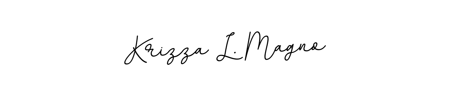 Also we have Krizza L. Magno name is the best signature style. Create professional handwritten signature collection using BallpointsItalic-DORy9 autograph style. Krizza L. Magno signature style 11 images and pictures png