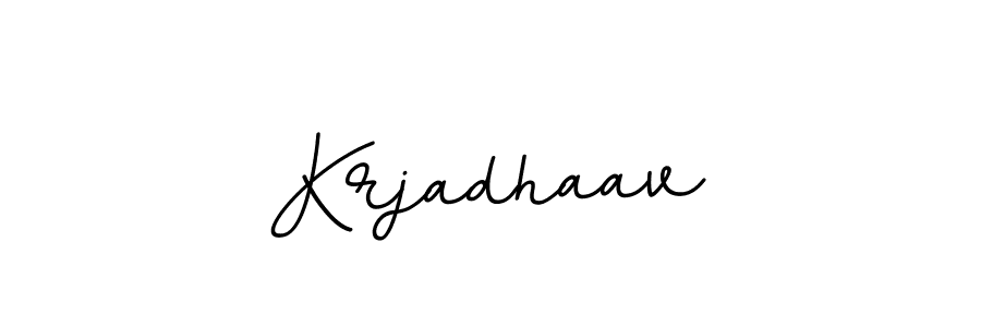 Use a signature maker to create a handwritten signature online. With this signature software, you can design (BallpointsItalic-DORy9) your own signature for name Krjadhaav. Krjadhaav signature style 11 images and pictures png