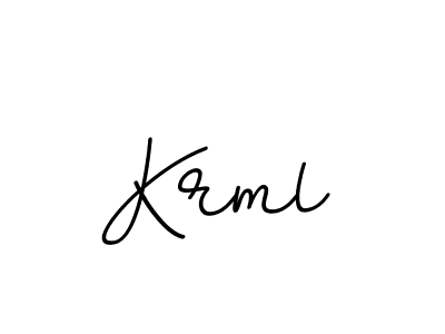 You should practise on your own different ways (BallpointsItalic-DORy9) to write your name (Krml) in signature. don't let someone else do it for you. Krml signature style 11 images and pictures png