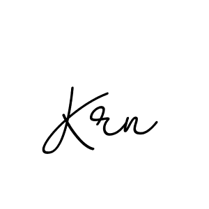 Design your own signature with our free online signature maker. With this signature software, you can create a handwritten (BallpointsItalic-DORy9) signature for name Krn. Krn signature style 11 images and pictures png