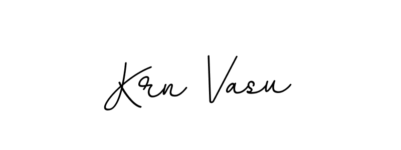 Also we have Krn Vasu name is the best signature style. Create professional handwritten signature collection using BallpointsItalic-DORy9 autograph style. Krn Vasu signature style 11 images and pictures png