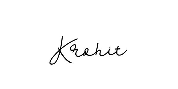 Make a beautiful signature design for name Krohit. With this signature (BallpointsItalic-DORy9) style, you can create a handwritten signature for free. Krohit signature style 11 images and pictures png