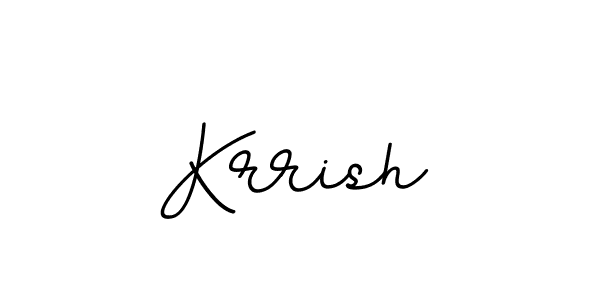 You should practise on your own different ways (BallpointsItalic-DORy9) to write your name (Krrish) in signature. don't let someone else do it for you. Krrish signature style 11 images and pictures png