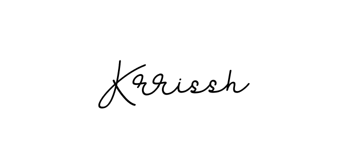 Create a beautiful signature design for name Krrissh. With this signature (BallpointsItalic-DORy9) fonts, you can make a handwritten signature for free. Krrissh signature style 11 images and pictures png
