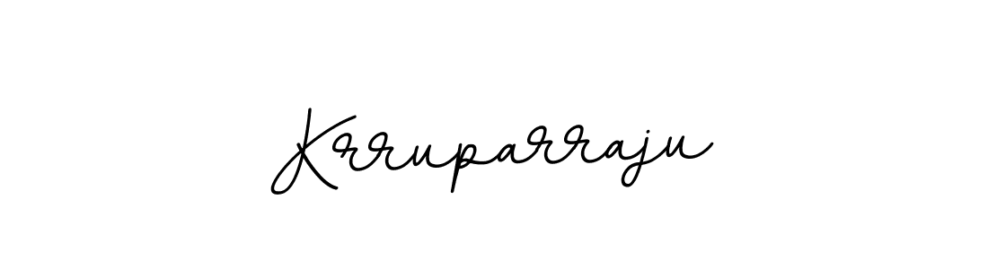 Use a signature maker to create a handwritten signature online. With this signature software, you can design (BallpointsItalic-DORy9) your own signature for name Krruparraju. Krruparraju signature style 11 images and pictures png