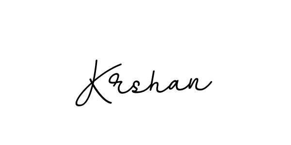 Make a beautiful signature design for name Krshan. With this signature (BallpointsItalic-DORy9) style, you can create a handwritten signature for free. Krshan signature style 11 images and pictures png