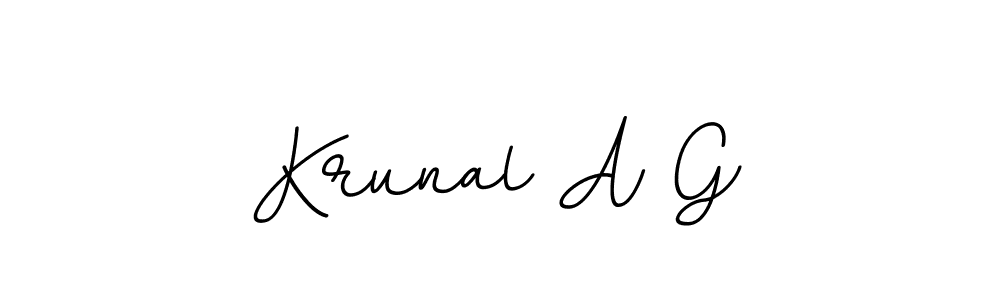 Also we have Krunal A G name is the best signature style. Create professional handwritten signature collection using BallpointsItalic-DORy9 autograph style. Krunal A G signature style 11 images and pictures png