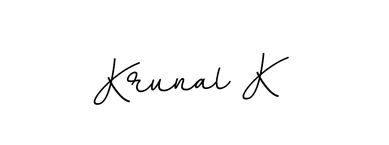 if you are searching for the best signature style for your name Krunal K. so please give up your signature search. here we have designed multiple signature styles  using BallpointsItalic-DORy9. Krunal K signature style 11 images and pictures png