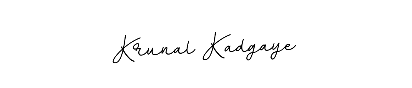 Also You can easily find your signature by using the search form. We will create Krunal Kadgaye name handwritten signature images for you free of cost using BallpointsItalic-DORy9 sign style. Krunal Kadgaye signature style 11 images and pictures png