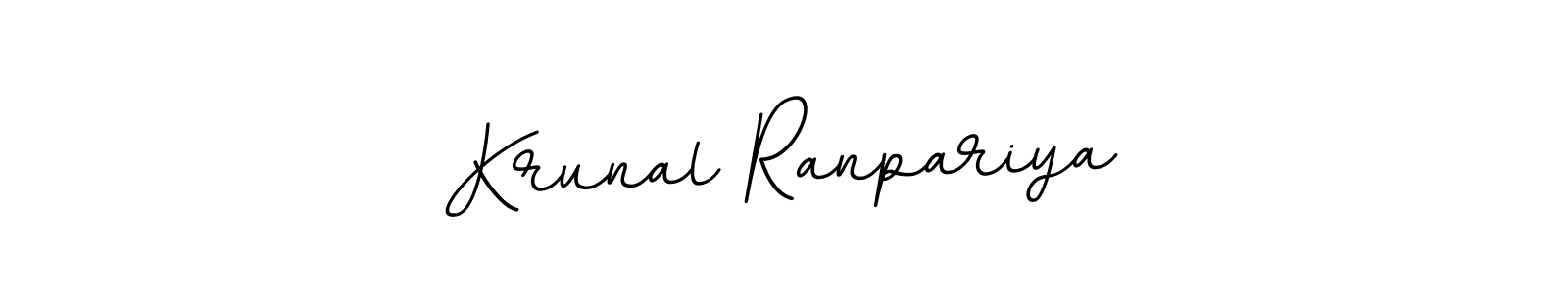 It looks lik you need a new signature style for name Krunal Ranpariya. Design unique handwritten (BallpointsItalic-DORy9) signature with our free signature maker in just a few clicks. Krunal Ranpariya signature style 11 images and pictures png