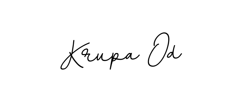 if you are searching for the best signature style for your name Krupa Od. so please give up your signature search. here we have designed multiple signature styles  using BallpointsItalic-DORy9. Krupa Od signature style 11 images and pictures png