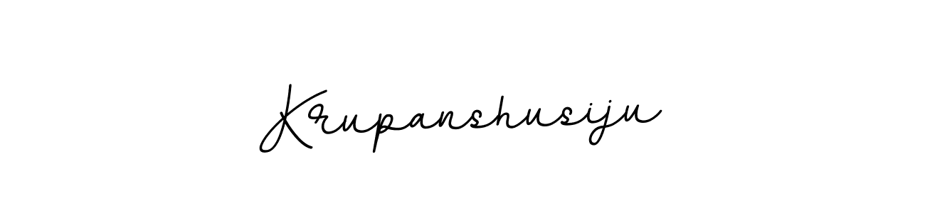 How to make Krupanshusiju name signature. Use BallpointsItalic-DORy9 style for creating short signs online. This is the latest handwritten sign. Krupanshusiju signature style 11 images and pictures png
