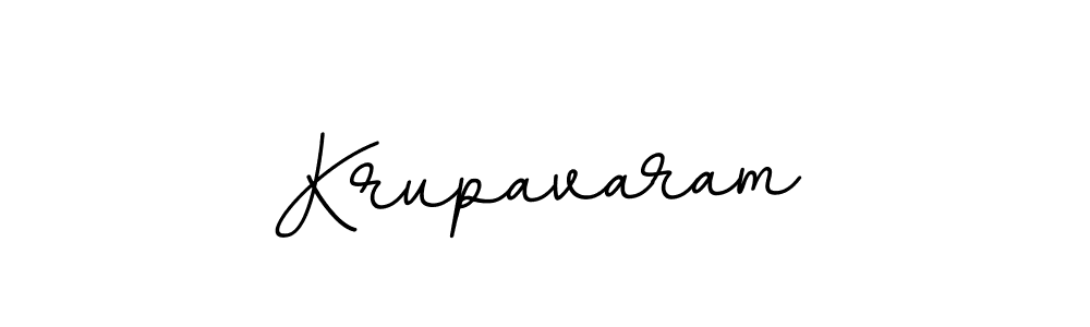 Make a beautiful signature design for name Krupavaram. With this signature (BallpointsItalic-DORy9) style, you can create a handwritten signature for free. Krupavaram signature style 11 images and pictures png