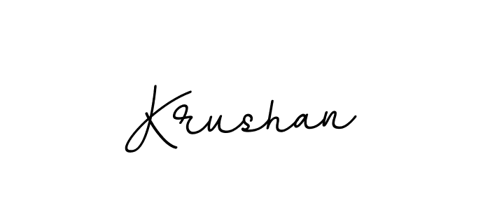 It looks lik you need a new signature style for name Krushan. Design unique handwritten (BallpointsItalic-DORy9) signature with our free signature maker in just a few clicks. Krushan signature style 11 images and pictures png