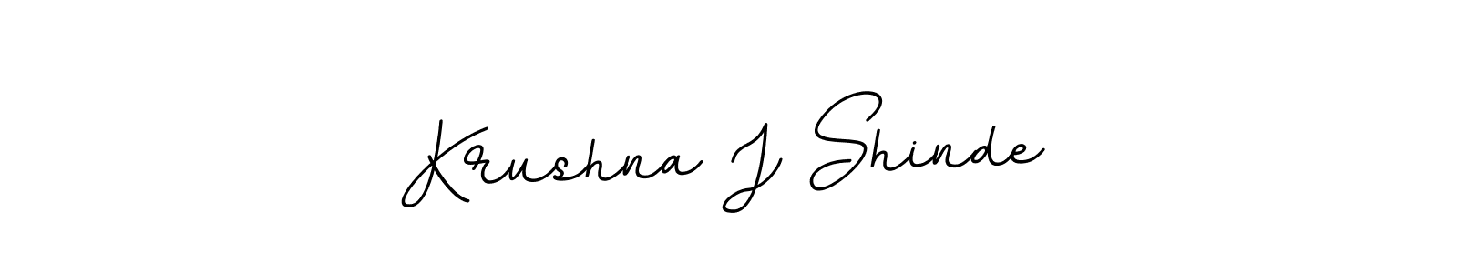 Design your own signature with our free online signature maker. With this signature software, you can create a handwritten (BallpointsItalic-DORy9) signature for name Krushna J Shinde. Krushna J Shinde signature style 11 images and pictures png