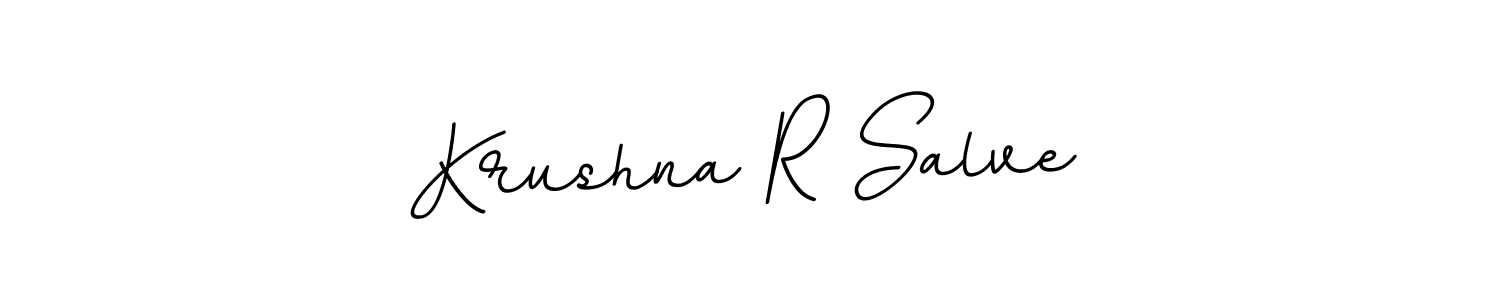 Also You can easily find your signature by using the search form. We will create Krushna R Salve name handwritten signature images for you free of cost using BallpointsItalic-DORy9 sign style. Krushna R Salve signature style 11 images and pictures png