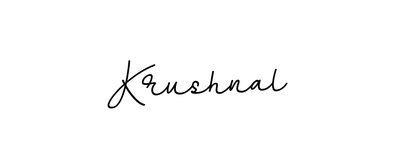 You should practise on your own different ways (BallpointsItalic-DORy9) to write your name (Krushnal) in signature. don't let someone else do it for you. Krushnal signature style 11 images and pictures png