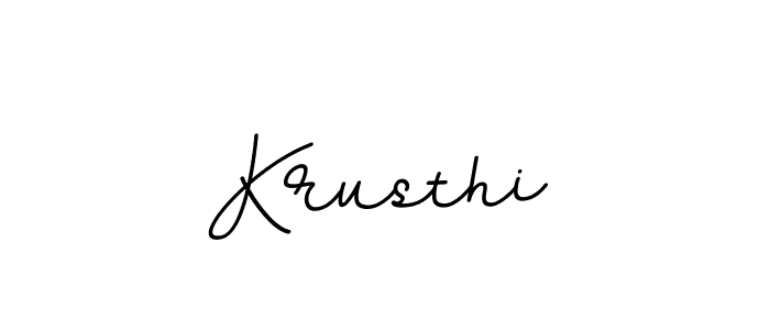 How to Draw Krusthi signature style? BallpointsItalic-DORy9 is a latest design signature styles for name Krusthi. Krusthi signature style 11 images and pictures png