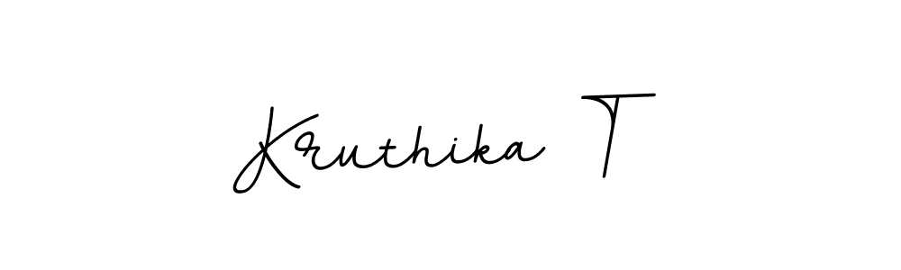 Also You can easily find your signature by using the search form. We will create Kruthika T name handwritten signature images for you free of cost using BallpointsItalic-DORy9 sign style. Kruthika T signature style 11 images and pictures png