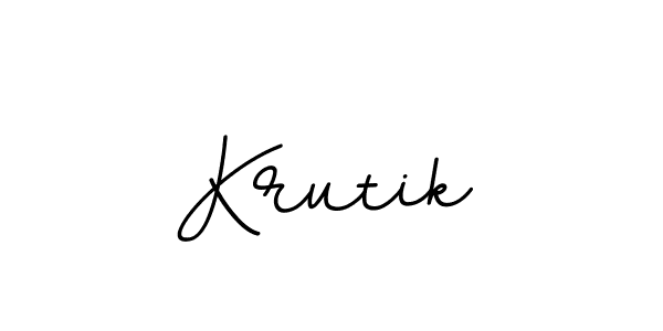 How to make Krutik signature? BallpointsItalic-DORy9 is a professional autograph style. Create handwritten signature for Krutik name. Krutik signature style 11 images and pictures png