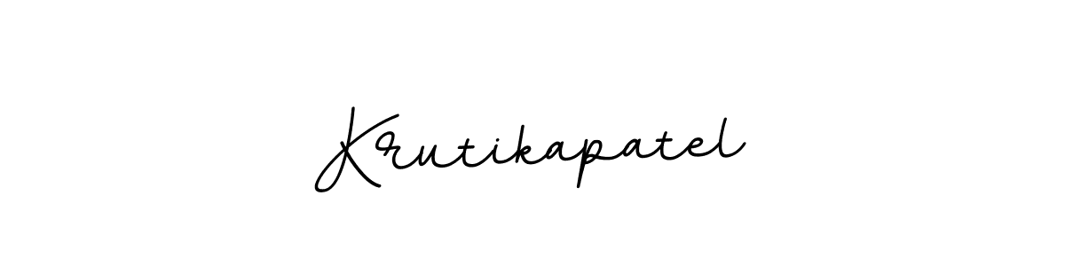 Use a signature maker to create a handwritten signature online. With this signature software, you can design (BallpointsItalic-DORy9) your own signature for name Krutikapatel. Krutikapatel signature style 11 images and pictures png