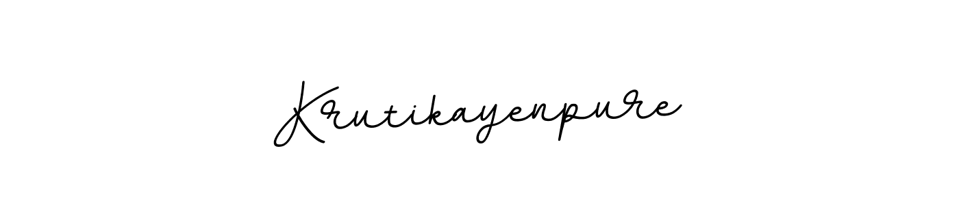 Make a beautiful signature design for name Krutikayenpure. With this signature (BallpointsItalic-DORy9) style, you can create a handwritten signature for free. Krutikayenpure signature style 11 images and pictures png