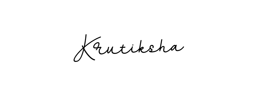 The best way (BallpointsItalic-DORy9) to make a short signature is to pick only two or three words in your name. The name Krutiksha include a total of six letters. For converting this name. Krutiksha signature style 11 images and pictures png