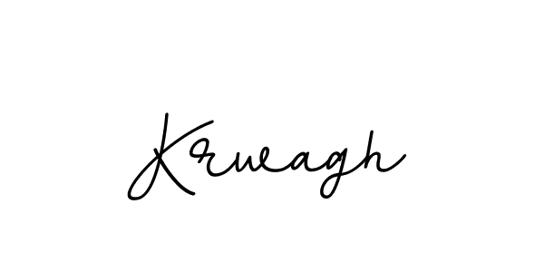 How to make Krwagh name signature. Use BallpointsItalic-DORy9 style for creating short signs online. This is the latest handwritten sign. Krwagh signature style 11 images and pictures png