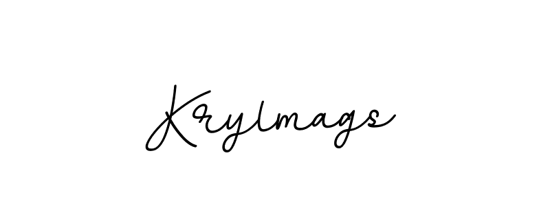 The best way (BallpointsItalic-DORy9) to make a short signature is to pick only two or three words in your name. The name Krylmags include a total of six letters. For converting this name. Krylmags signature style 11 images and pictures png