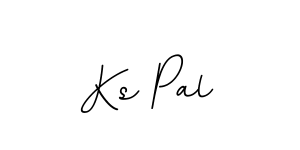 You should practise on your own different ways (BallpointsItalic-DORy9) to write your name (Ks Pal) in signature. don't let someone else do it for you. Ks Pal signature style 11 images and pictures png