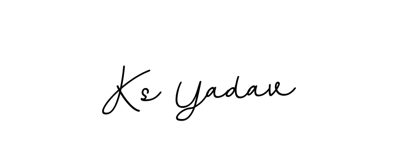 Use a signature maker to create a handwritten signature online. With this signature software, you can design (BallpointsItalic-DORy9) your own signature for name Ks Yadav. Ks Yadav signature style 11 images and pictures png