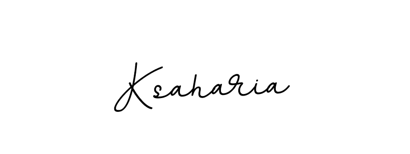 How to make Ksaharia name signature. Use BallpointsItalic-DORy9 style for creating short signs online. This is the latest handwritten sign. Ksaharia signature style 11 images and pictures png