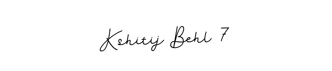 The best way (BallpointsItalic-DORy9) to make a short signature is to pick only two or three words in your name. The name Kshitij Behl 7 include a total of six letters. For converting this name. Kshitij Behl 7 signature style 11 images and pictures png