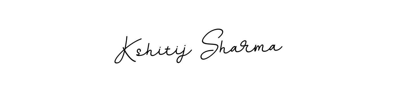 Use a signature maker to create a handwritten signature online. With this signature software, you can design (BallpointsItalic-DORy9) your own signature for name Kshitij Sharma. Kshitij Sharma signature style 11 images and pictures png