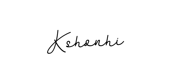 Design your own signature with our free online signature maker. With this signature software, you can create a handwritten (BallpointsItalic-DORy9) signature for name Kshonhi. Kshonhi signature style 11 images and pictures png